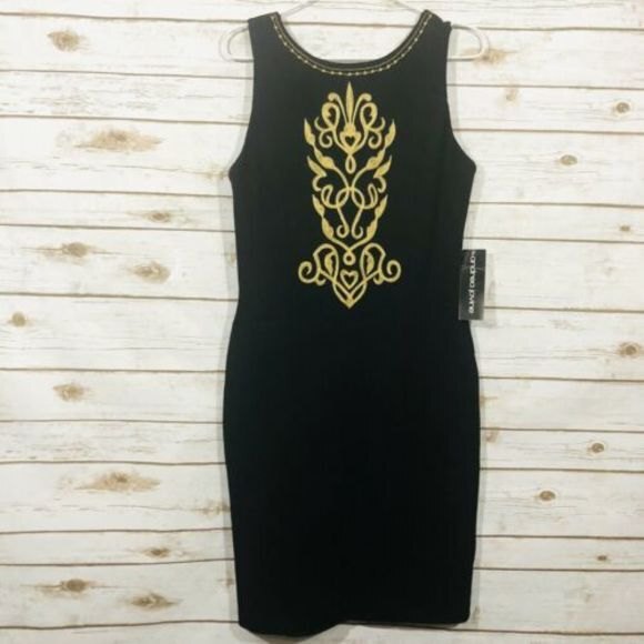 Vintage Andrea Jovine 100% Wool Cocktail Dress M - Picture 4 of 7